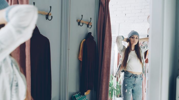 Saved outfit: beanie and jeans look